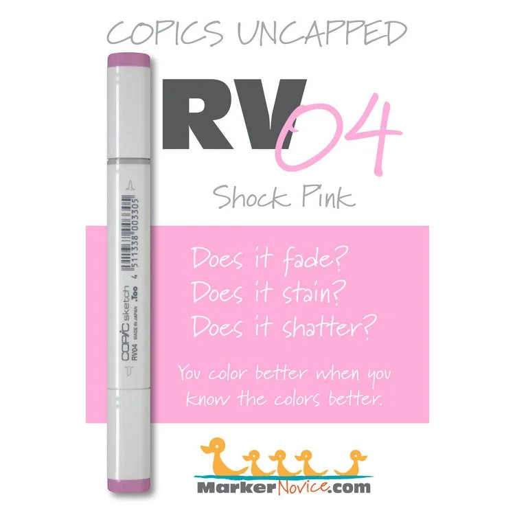RV04 - Copic Sketch Marker Shock Pink — Violeta Ink